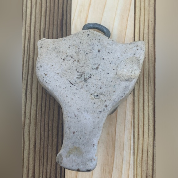 Mexican Ceramic Wolf Dog Pendant - Picture 5 of 6